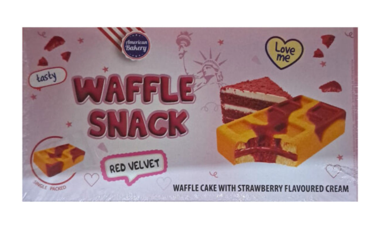 AMERICAN BAKERY WAFFLE SNACK RED VELVET 135G