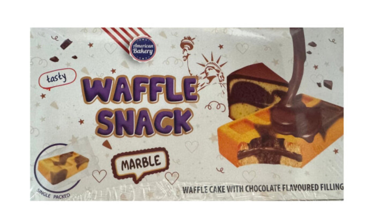 AMERICAN BAKERY WAFFLE SNACK MARBLE 135G