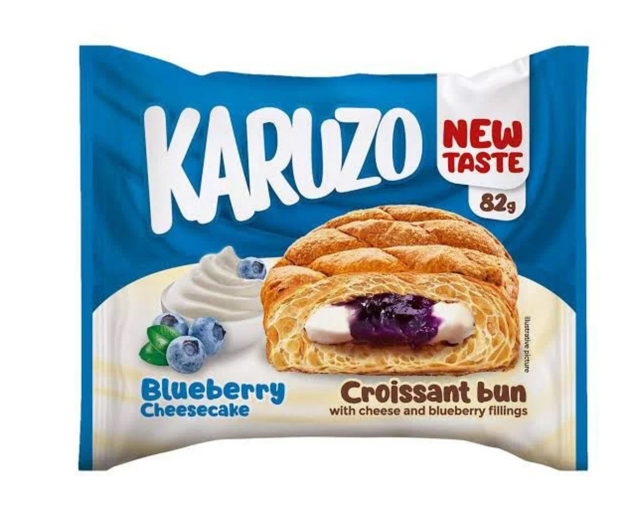 Karuzo Croissant Blueberry Cheesecake 82g
