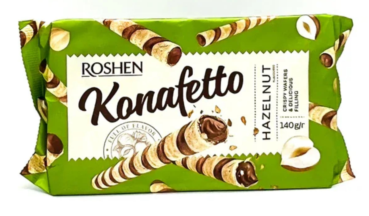 Roshen Wafer Rolls - Hazelnut